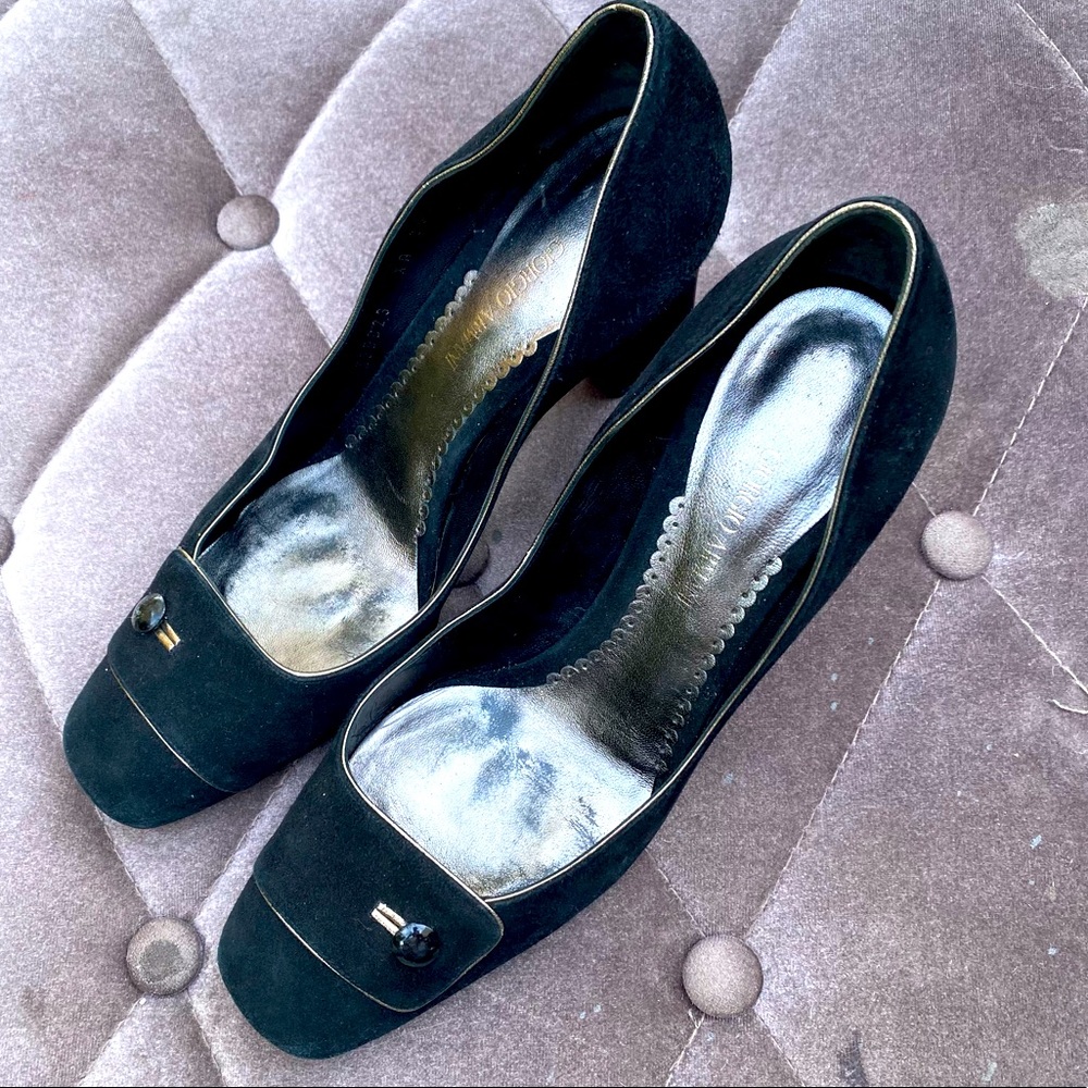 Giorgio Armani Square Toe Pumps Sz 38